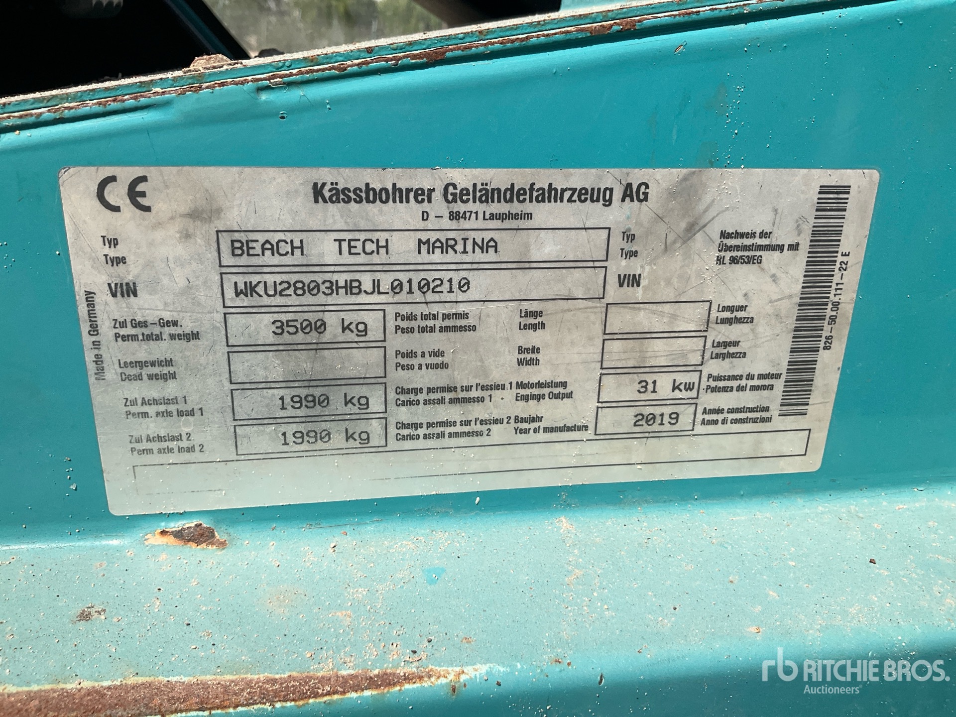 2019 Kassbohrer BEACH TECH