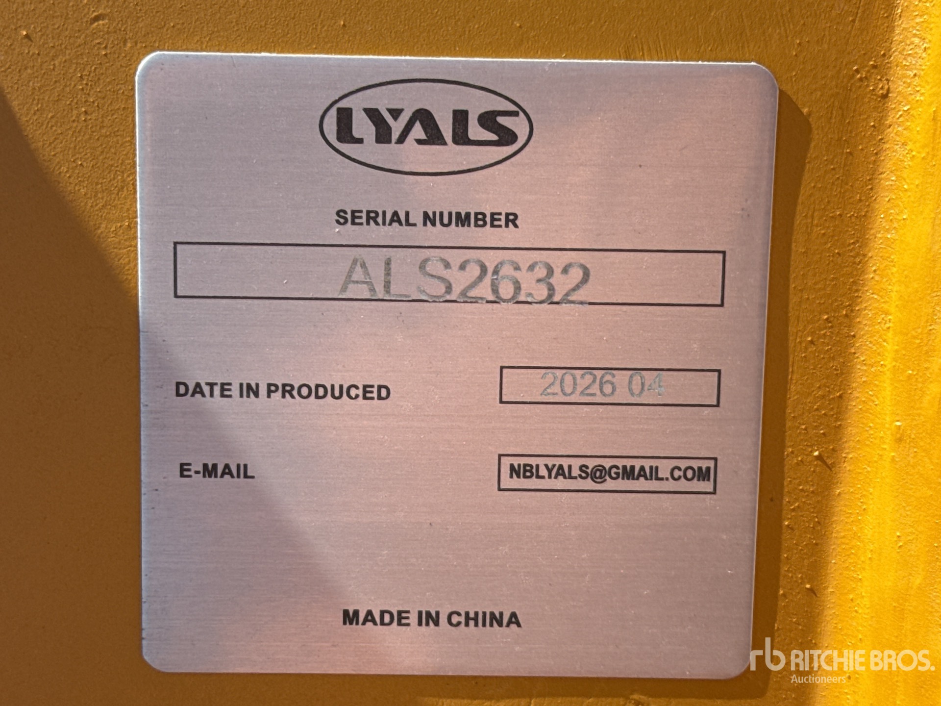 2026 LYALS ALS EB320