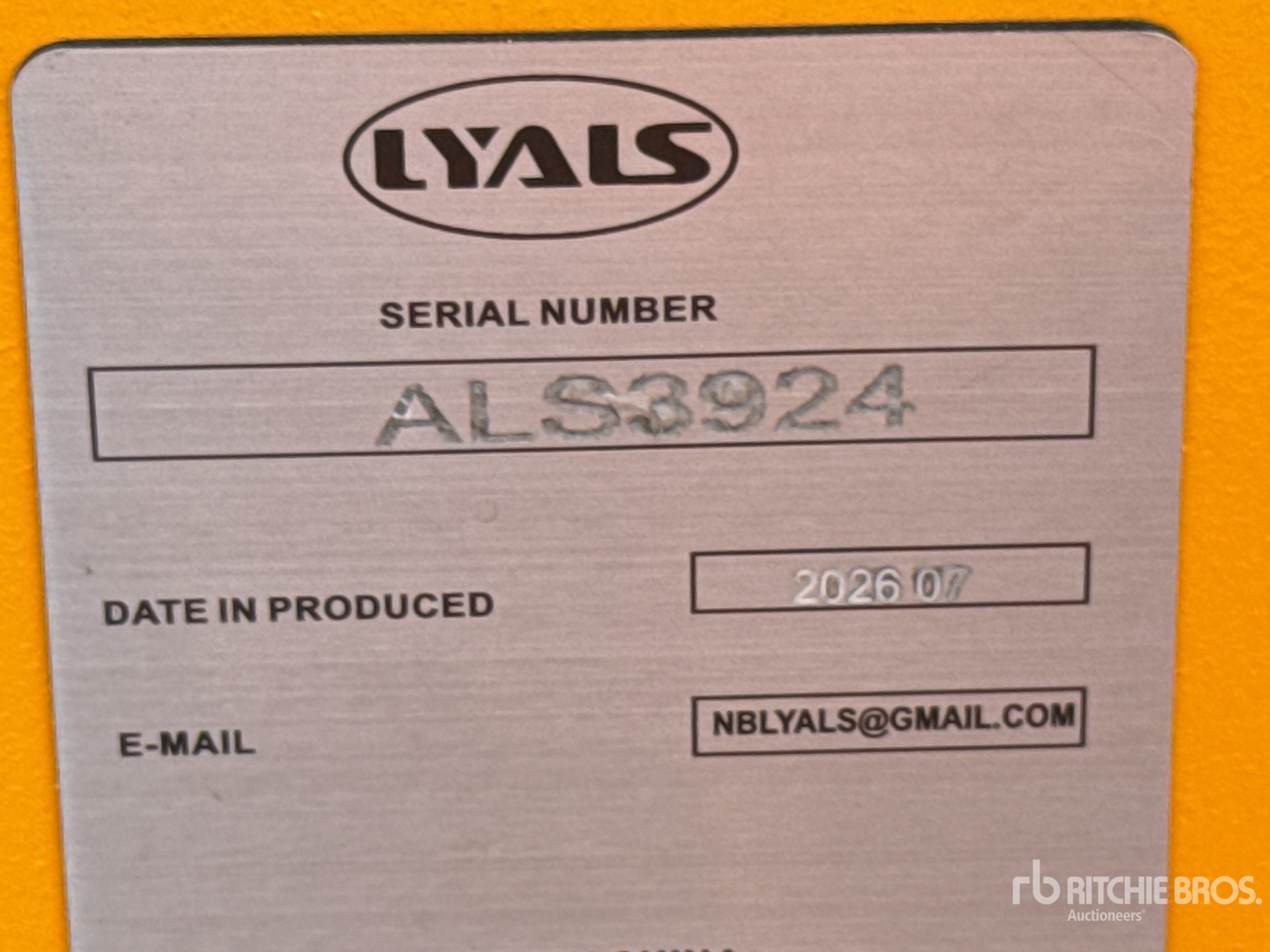 2026 LYALS ALSECB320