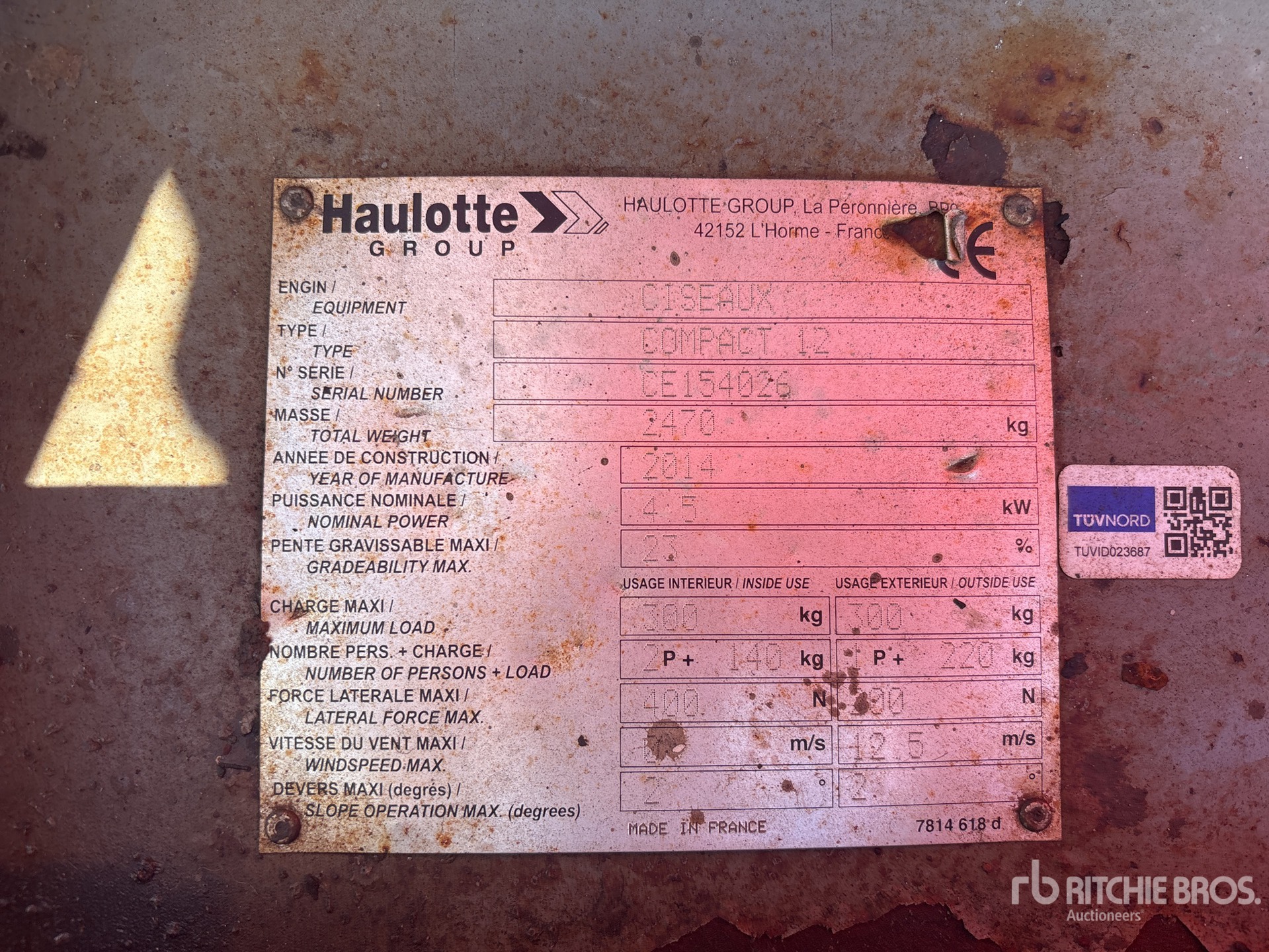 2014 Haulotte COMPACT 12