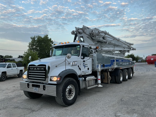 DY 48x-5RZ on 2023 Mack Granite 8x6 Concrete Pump Truck