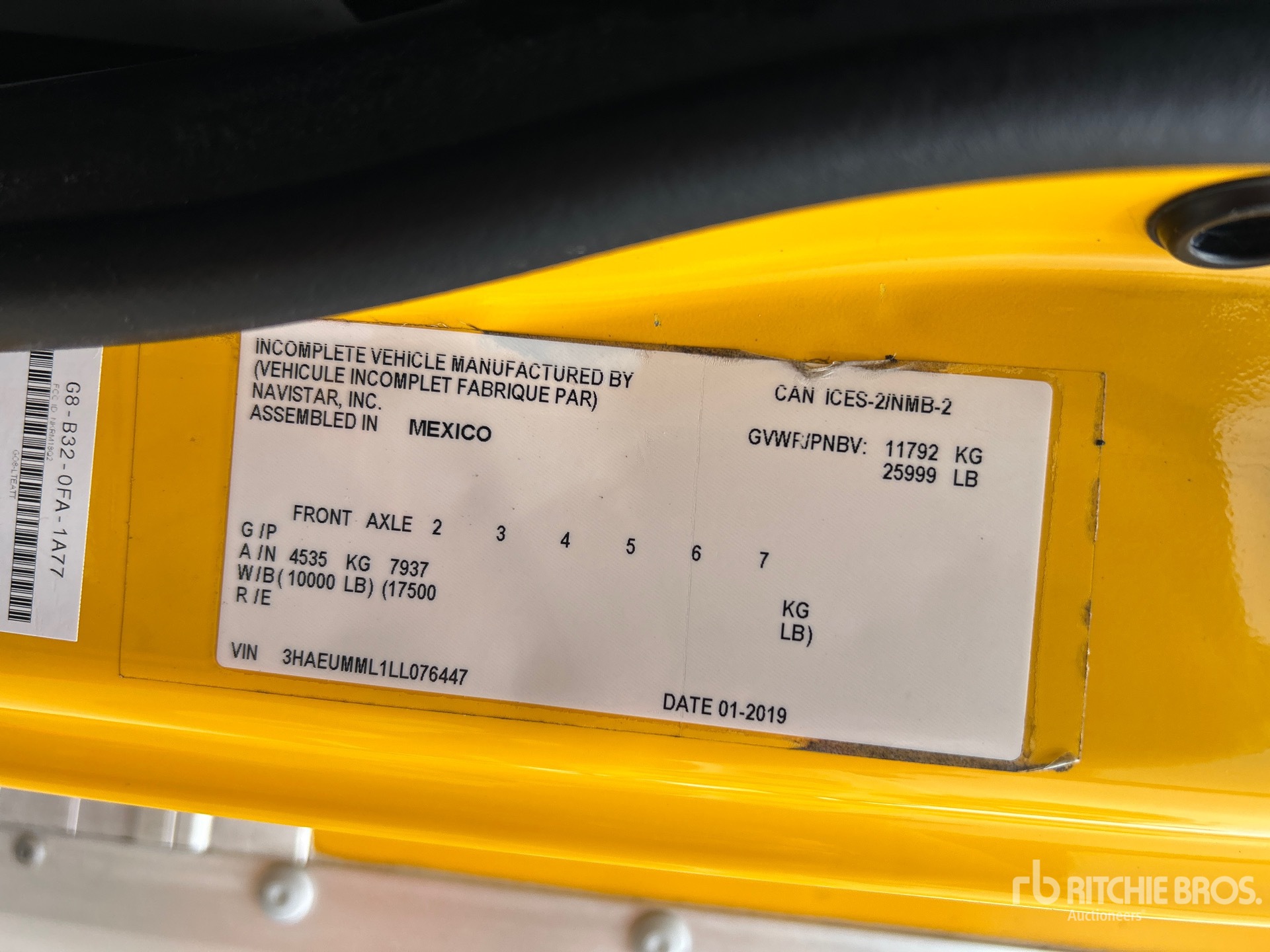 2020 International MV607
