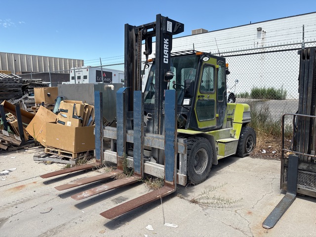 2021 Clark C70D 10900 lb Pneumatic Tire Forklift