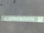 General Appearance with Frame Stamp Serial Number/VIN Photo