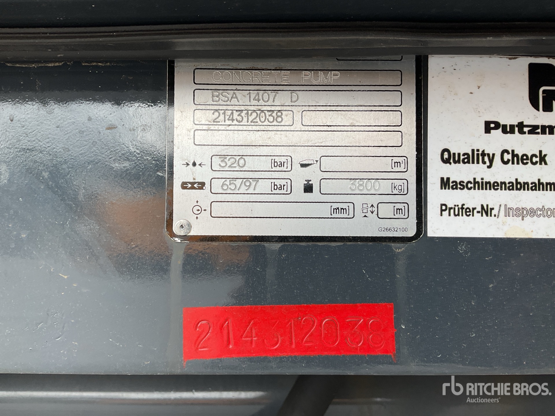 2026 Putzmeister 1407D
