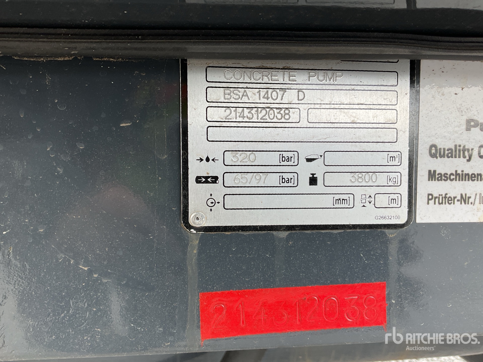 2026 Putzmeister 1407D