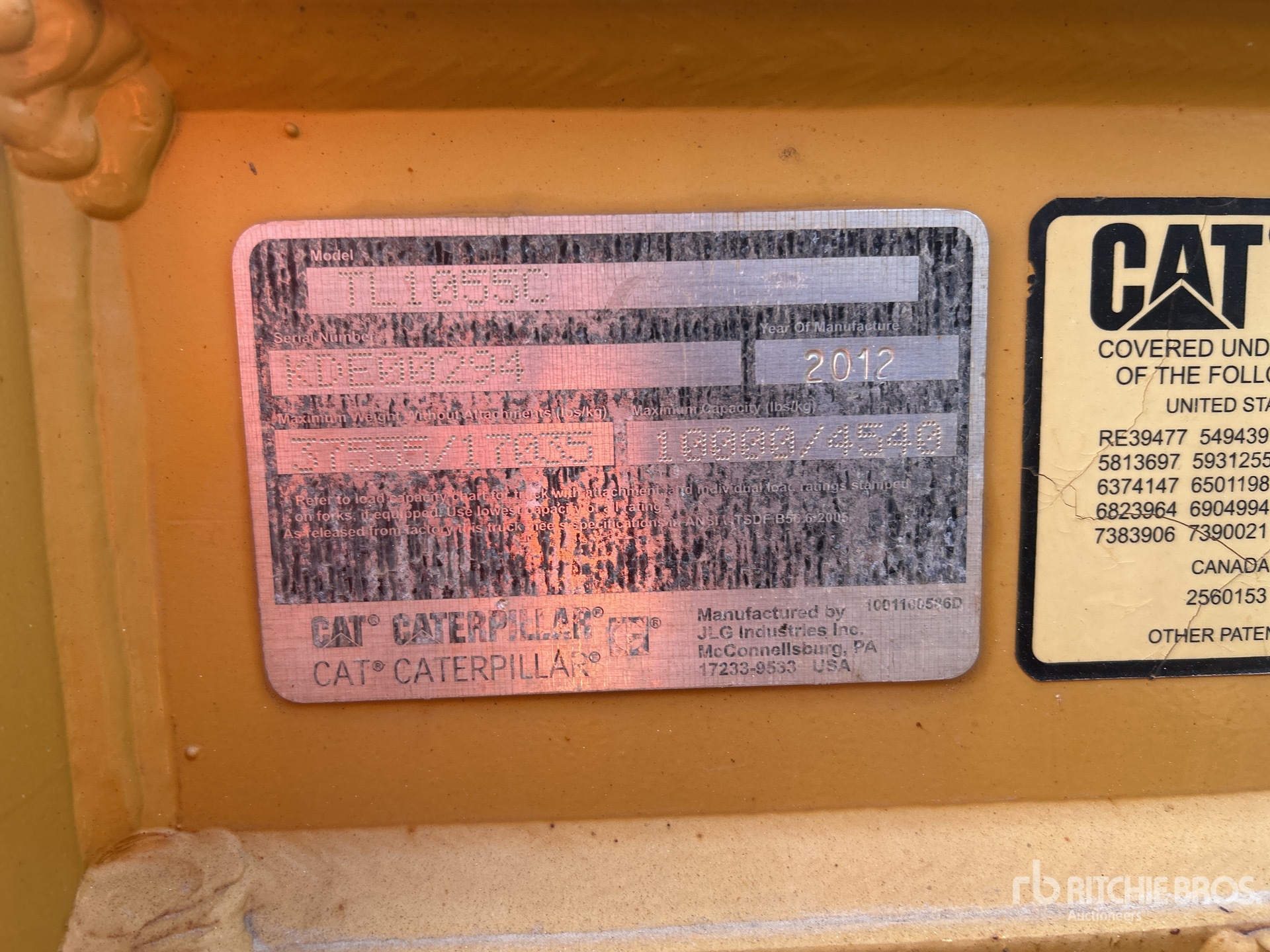 2012 Caterpillar TL1055C