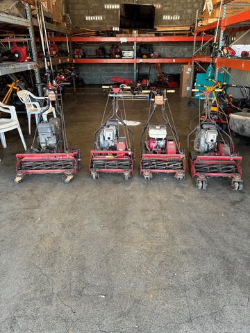 Quantity of (4) Trucut Reel Lawn Mowers