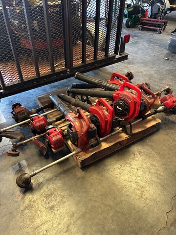 Quantity of (11) Leaf Blowers and String Trimmers