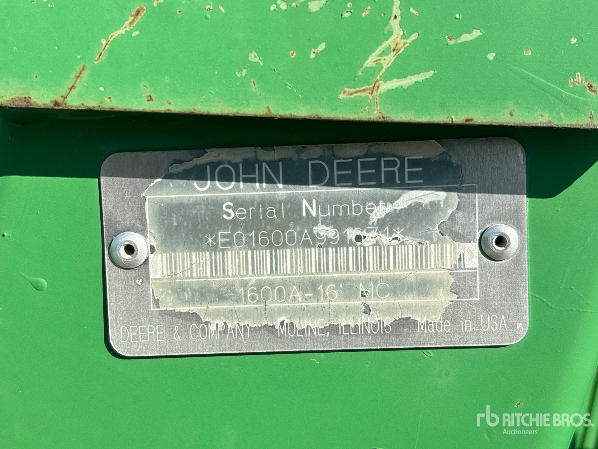 2000 John Deere MOCO 1600A