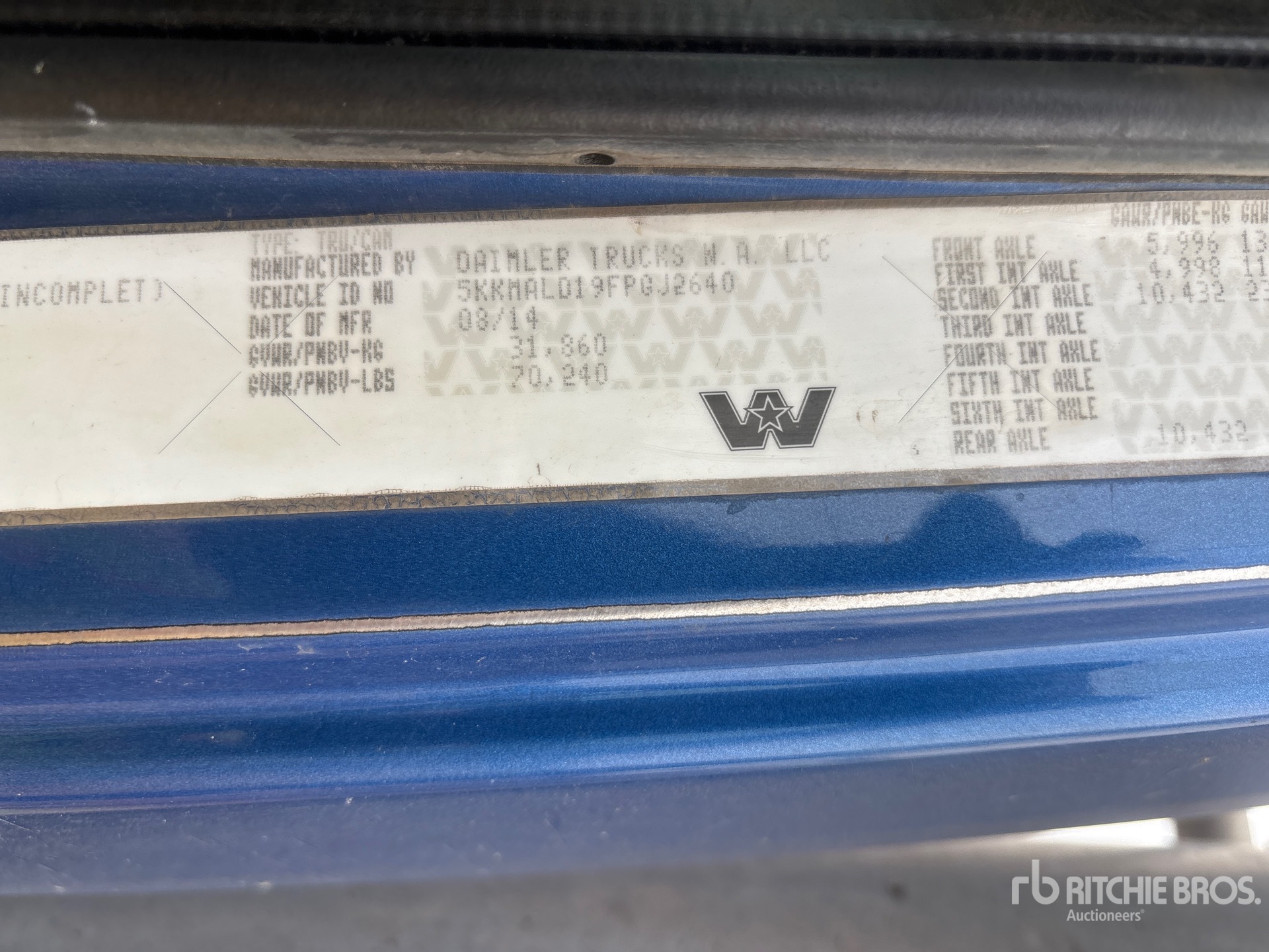 2015 Western Star 4900