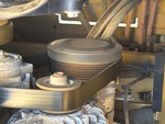 Engine with A/C Compressor
