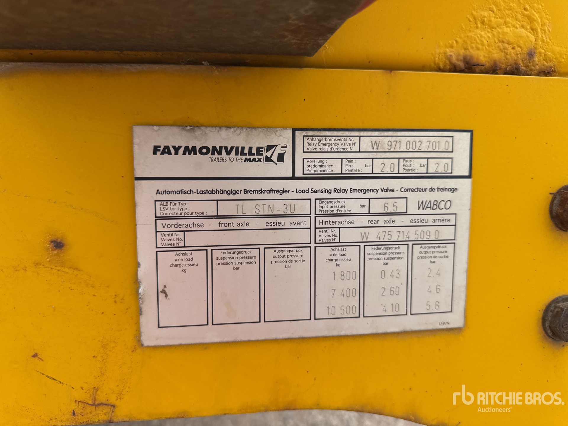 2007 Faymonville TL