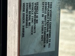 General Appearance with Frame Stamp Serial Number/VIN Photo