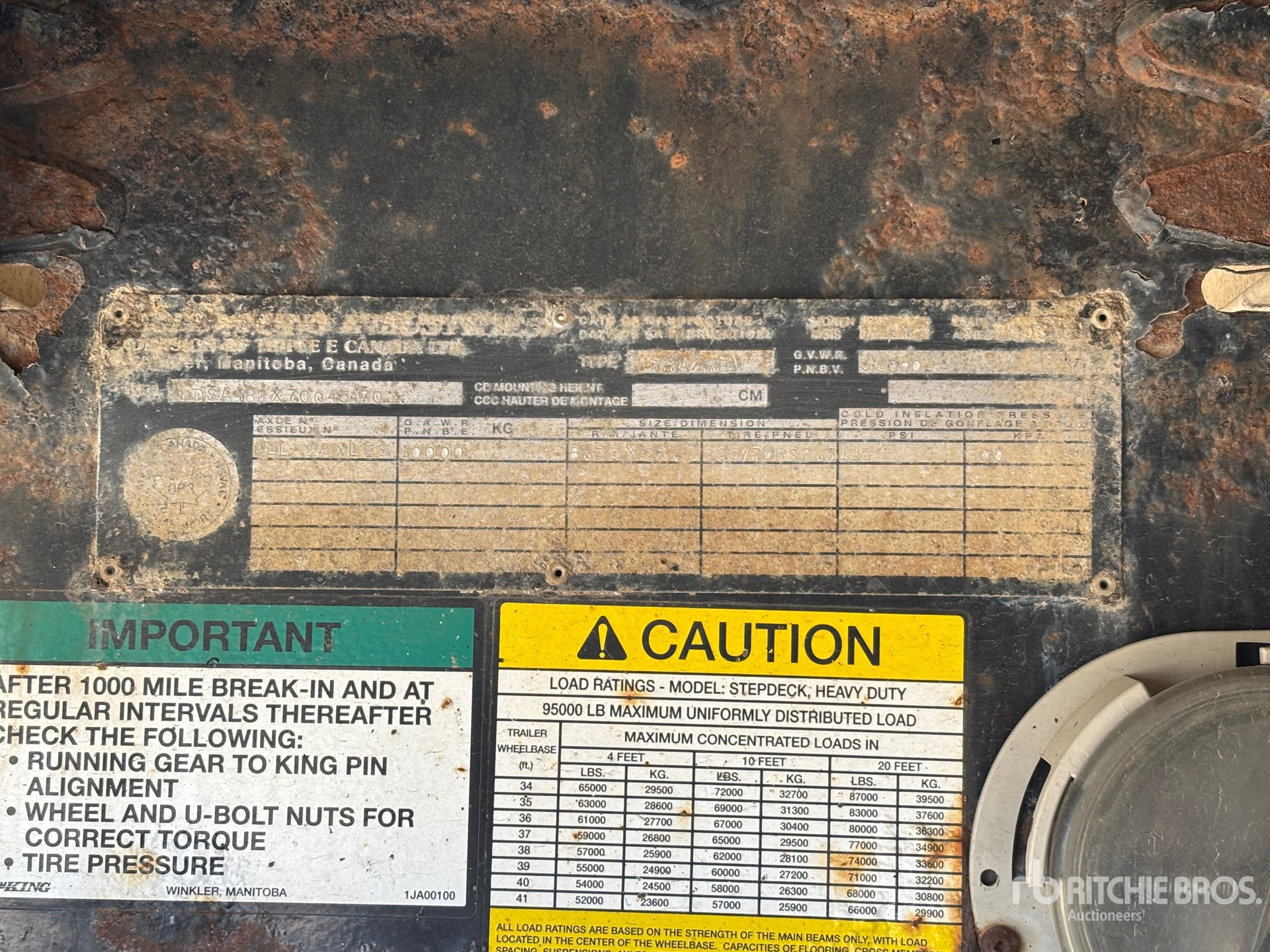 2007 Load King  48 FT T/A SPREAD AXLE