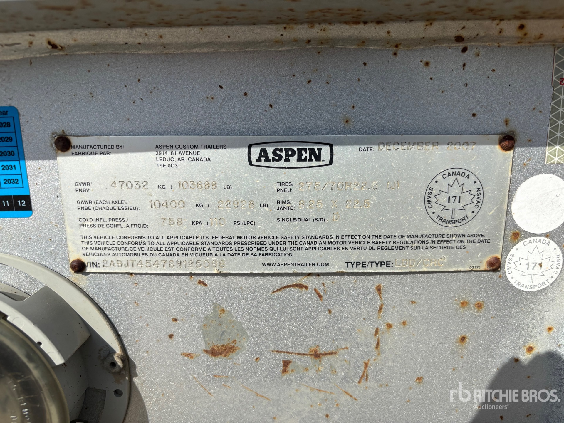 2005 Aspen 41600 kg 16-Wheel