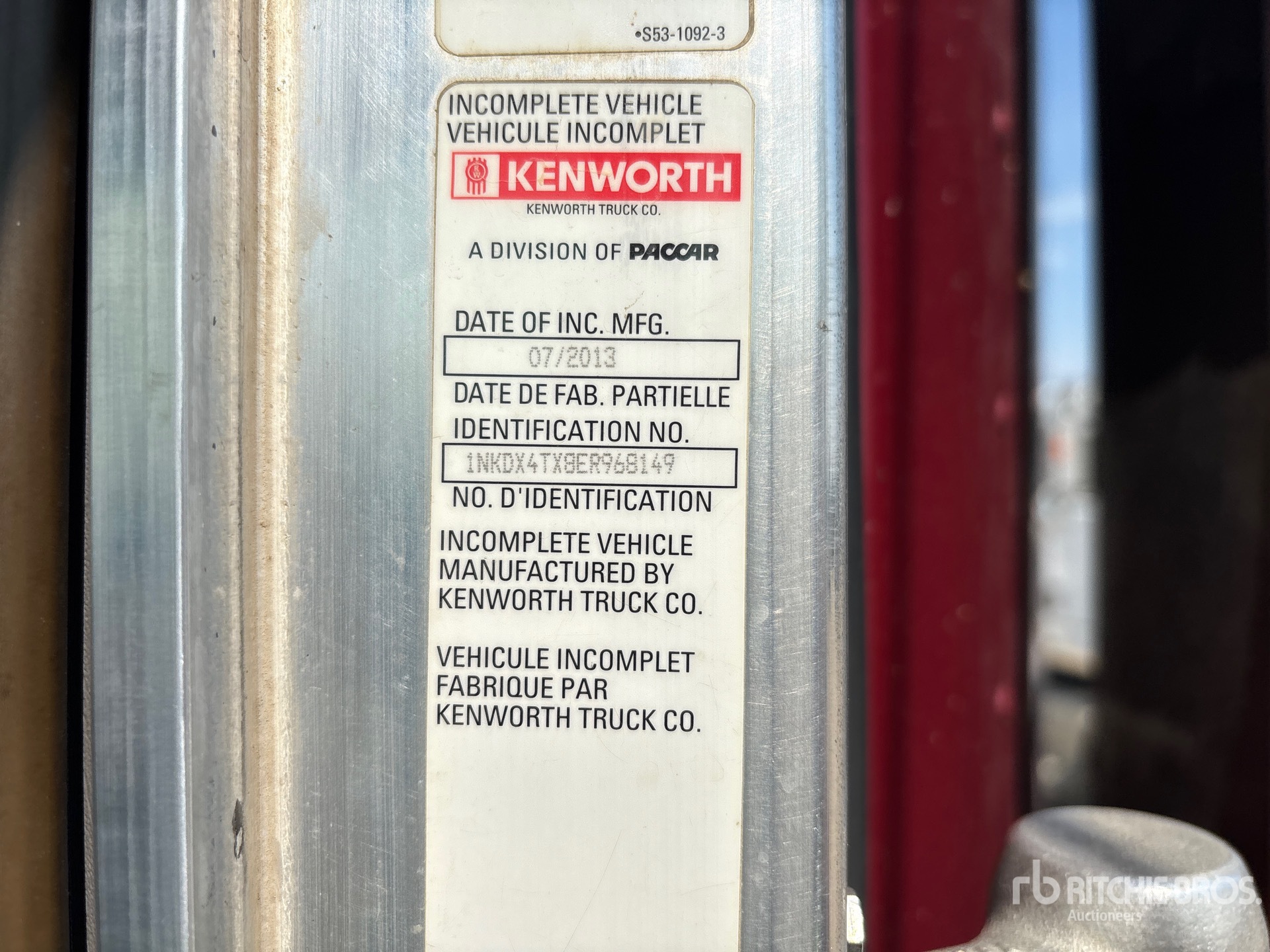 2014 Kenworth T800