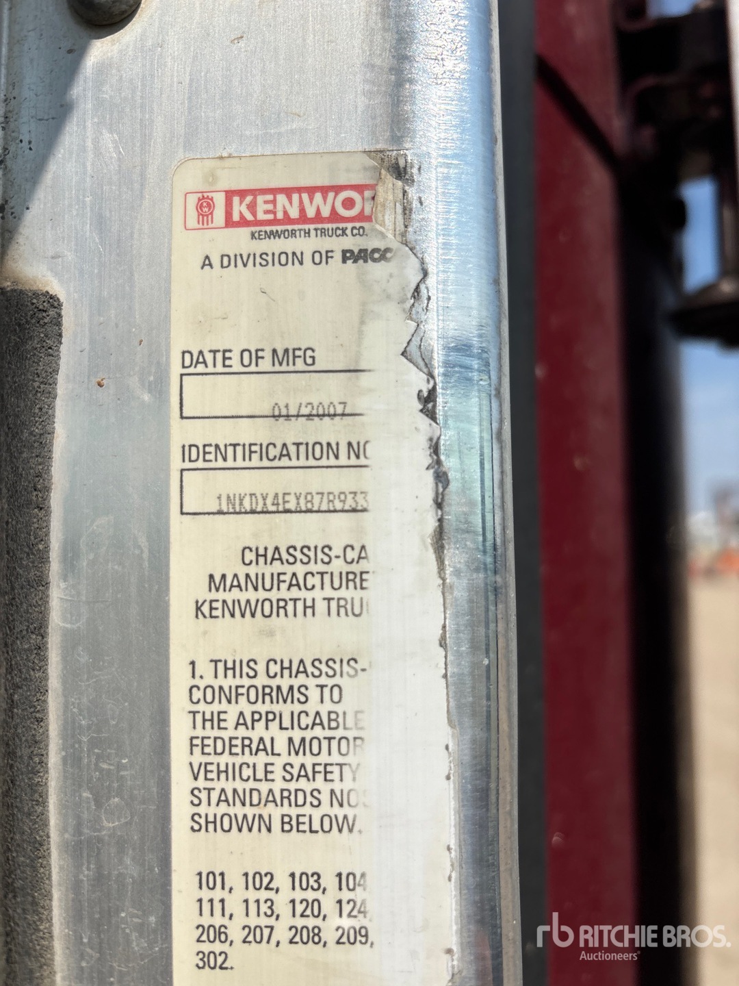 2007 Kenworth T800B