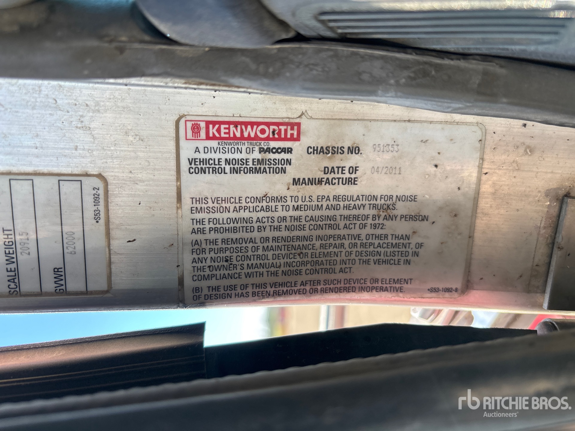 2012 Kenworth T800