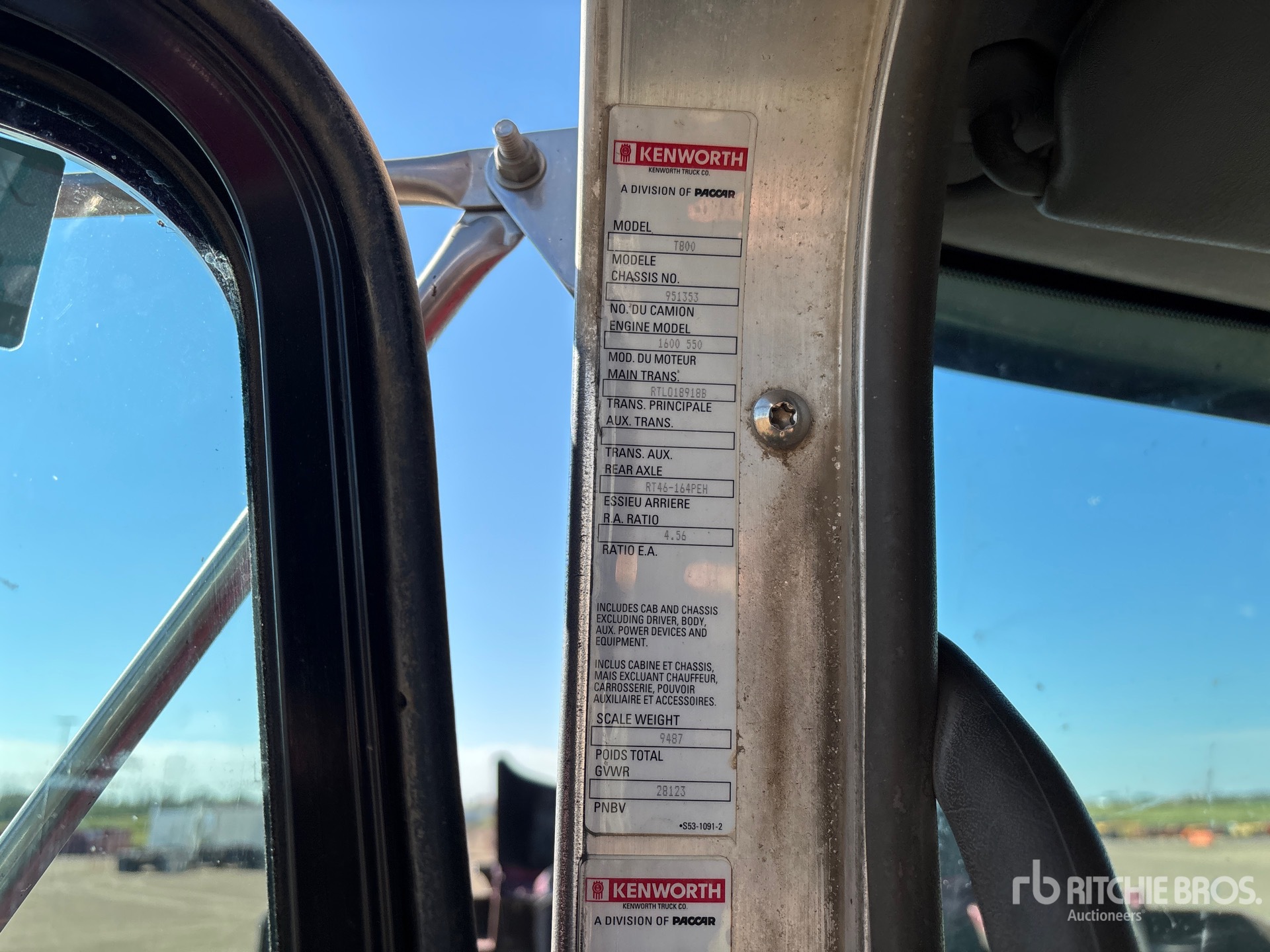 2012 Kenworth T800