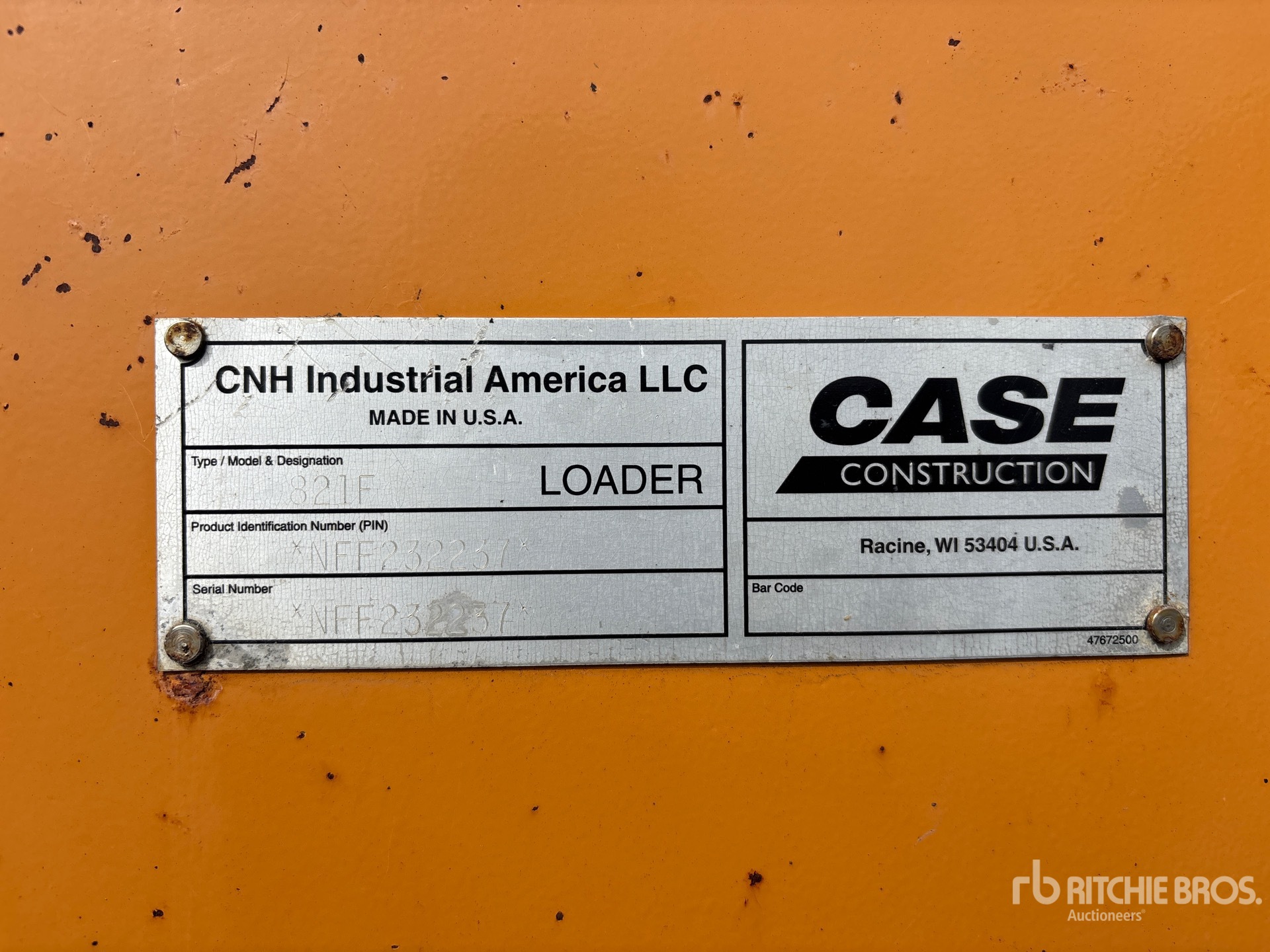 2015 Case 821F
