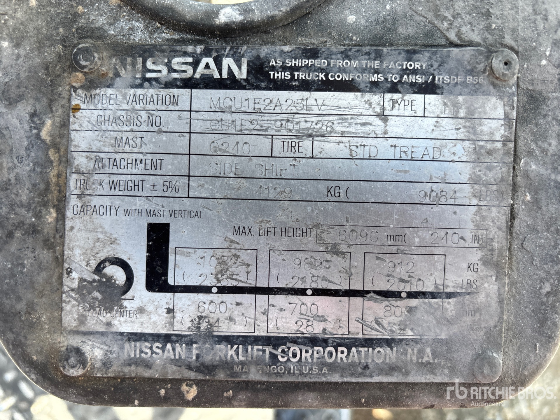 2013 Nissan MCUF1F2A25LV