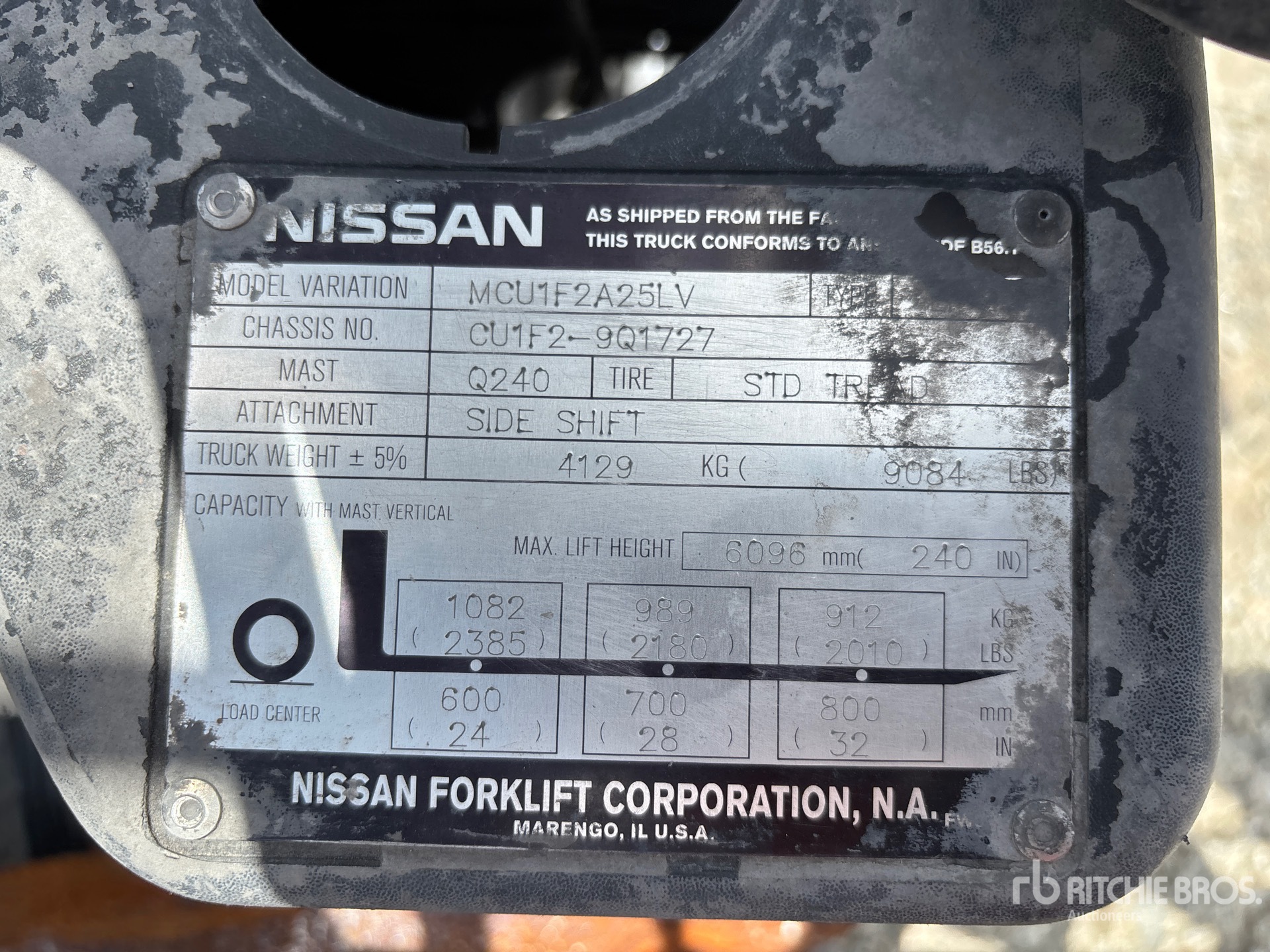 2013 Nissan MCUF1F2A25LV