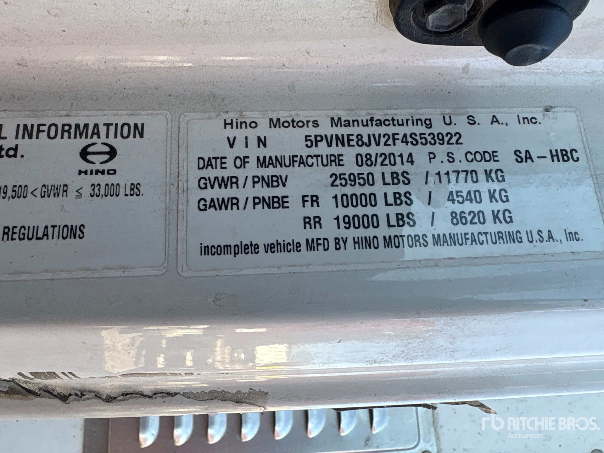 2015 Hino 268