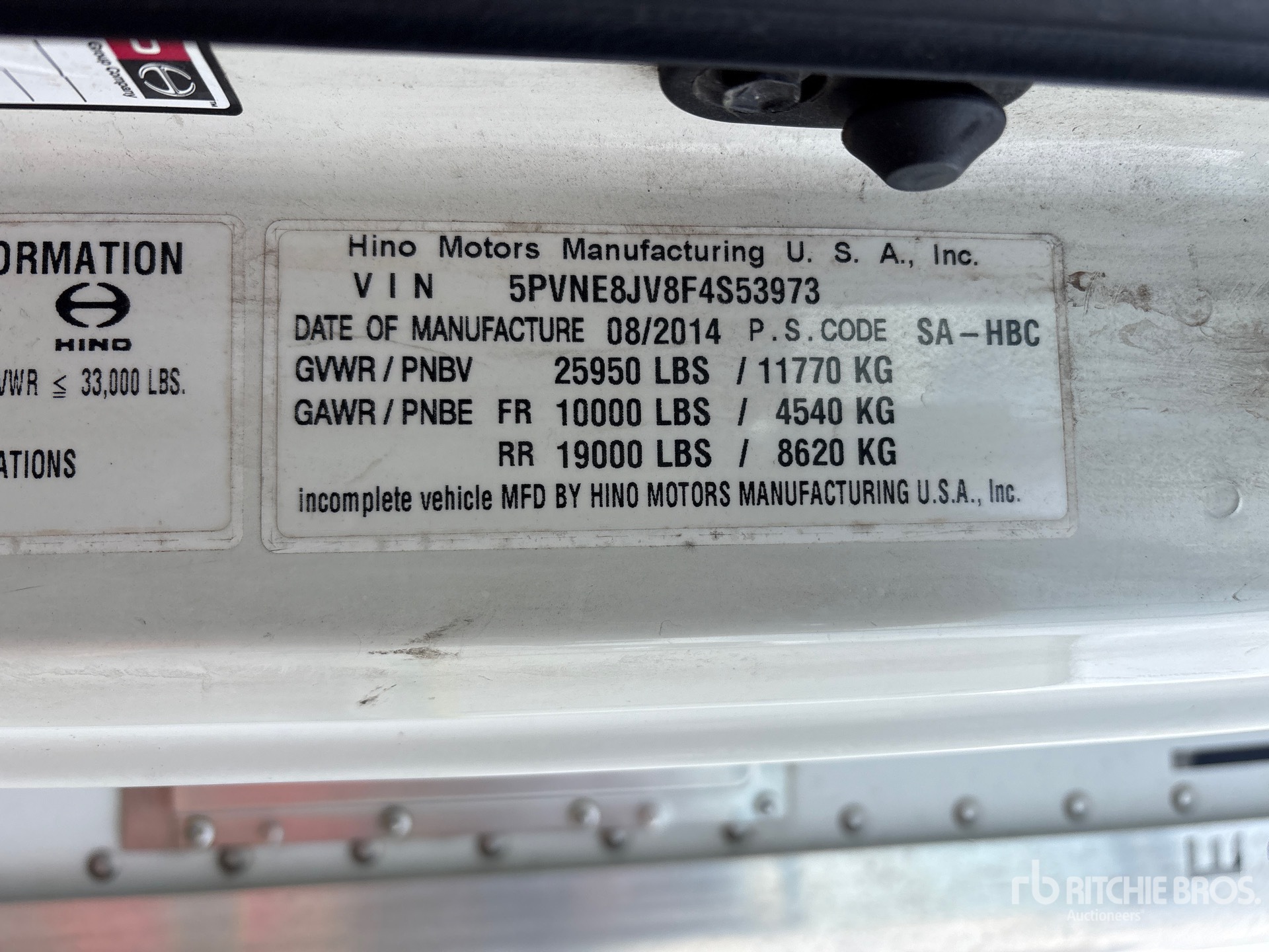 2015 Hino 268