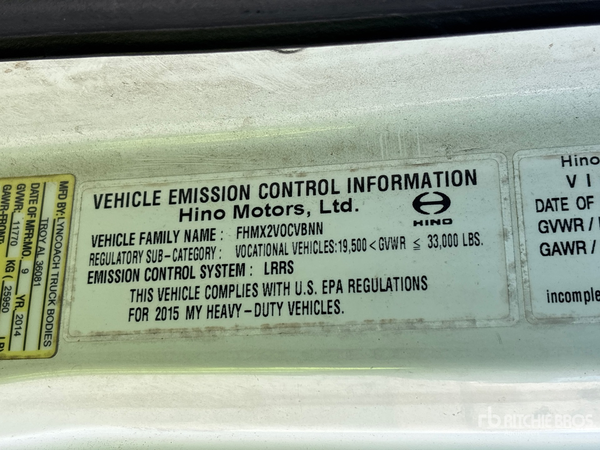 2015 Hino 268