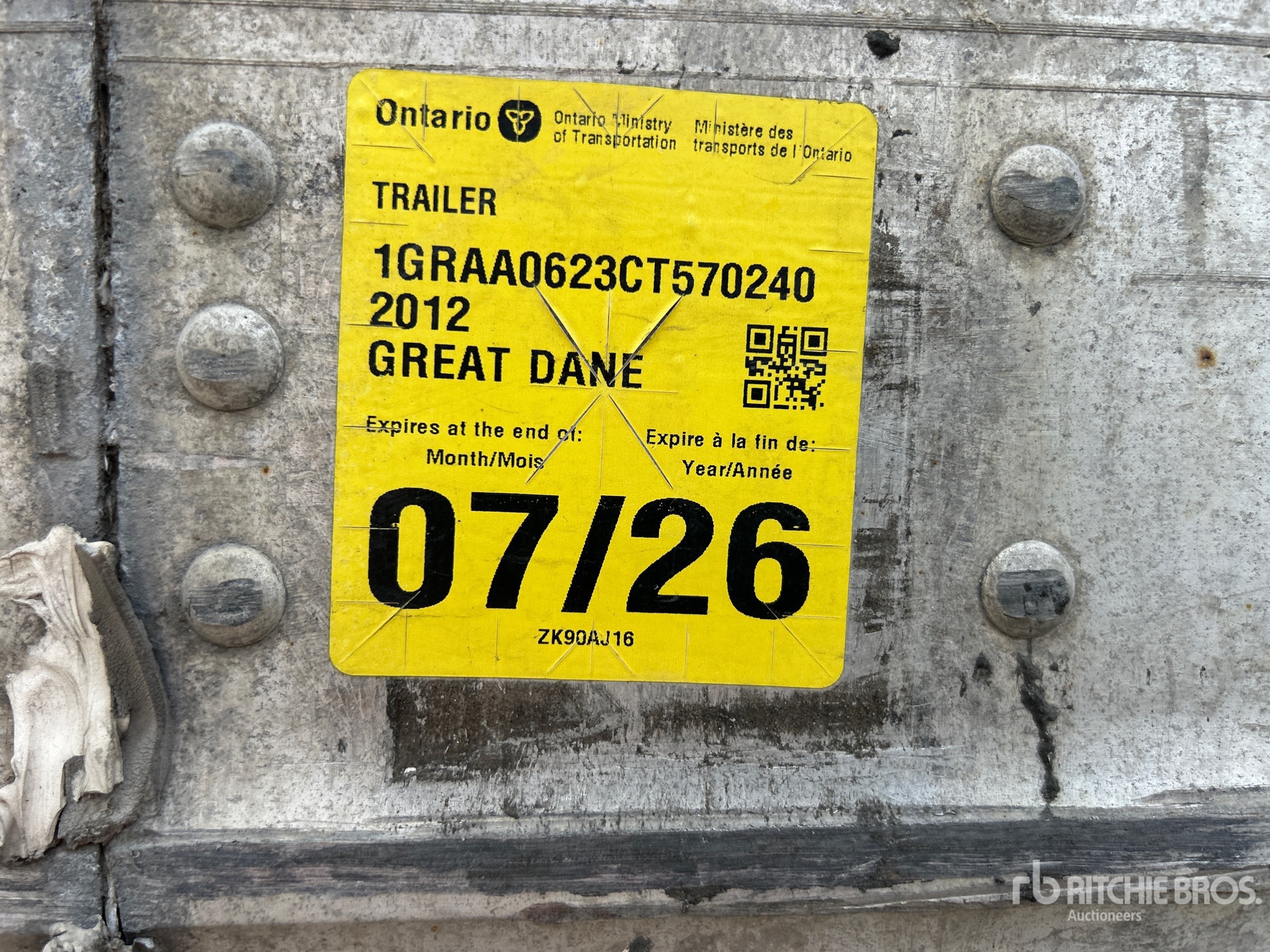 2012 Great Dane SSL131421053