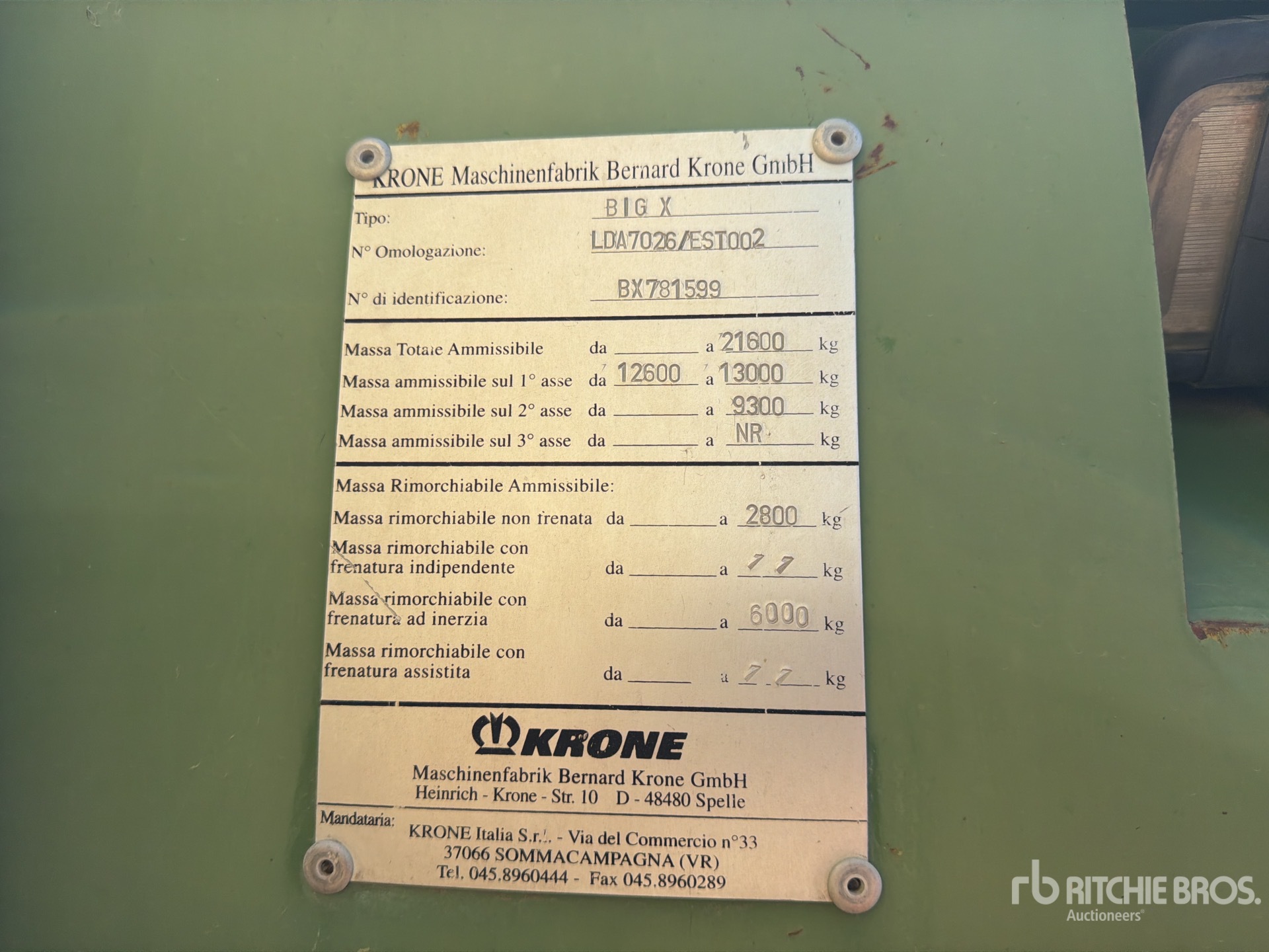 2008 Krone BIG X 800