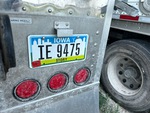 Trailer Chassis with License Plate Light Functional