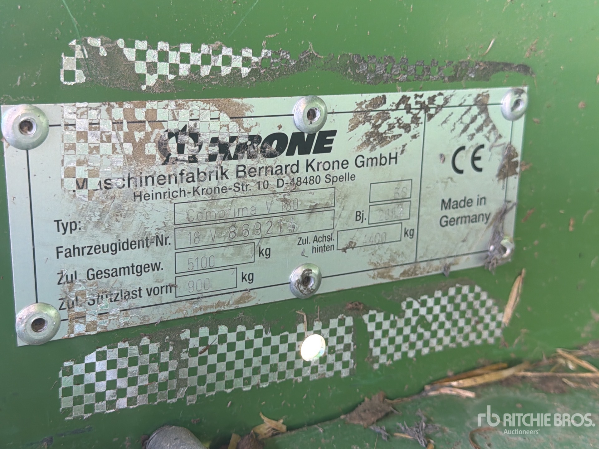 2013 Krone COMPRIMA V180XC