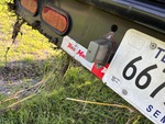 Trailer Chassis with License Plate Light Functional