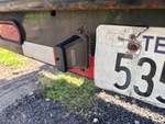 Trailer Chassis with License Plate Light Functional