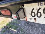 Trailer Chassis with License Plate Light Functional