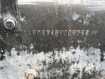 General Appearance with Frame Stamp Serial Number/VIN Photo