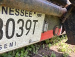 Trailer Chassis with License Plate Light Functional
