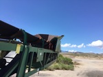 Conveyor/Rollers with Feed Hopper