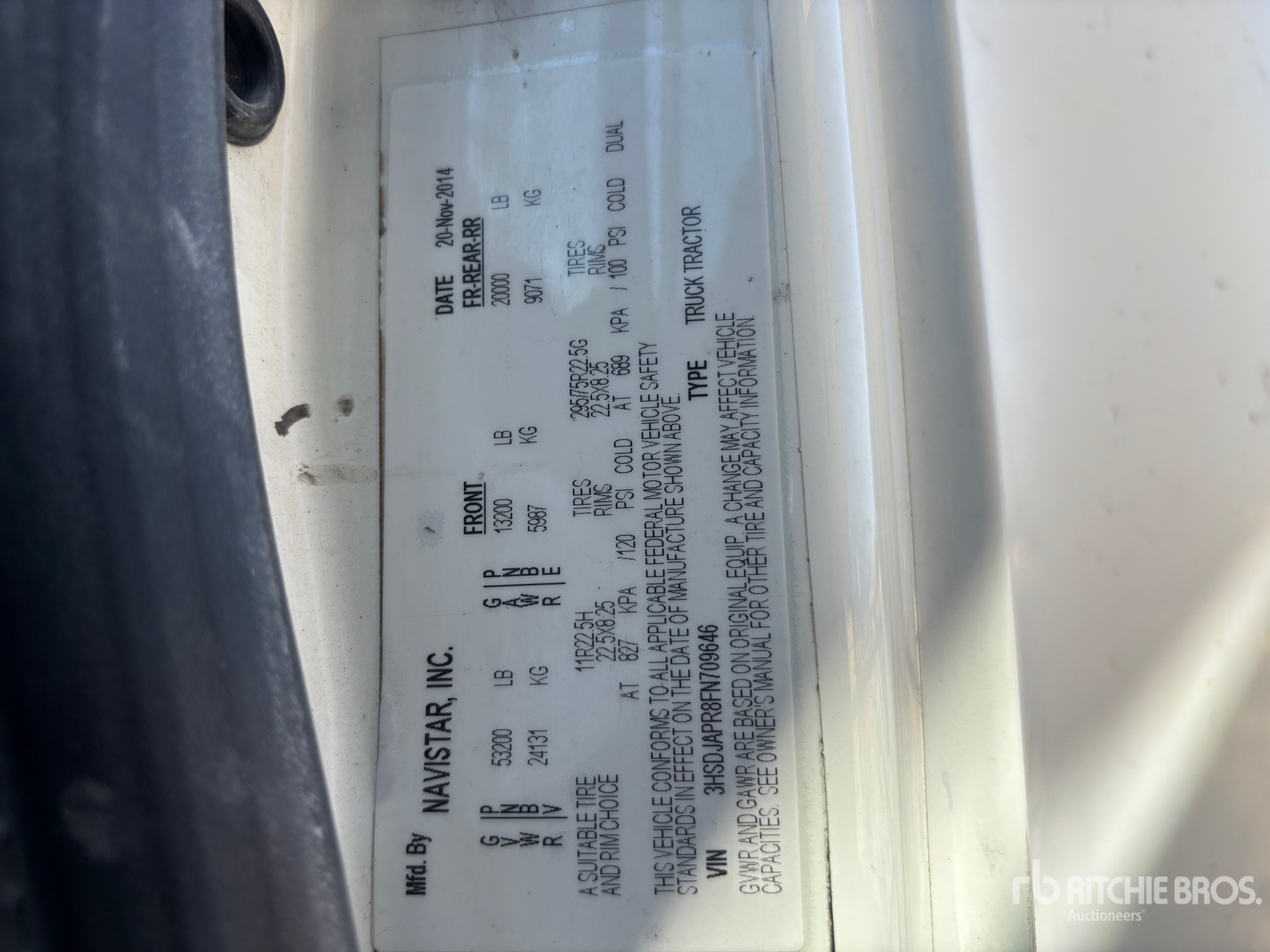 2015 International PROSTAR LF687