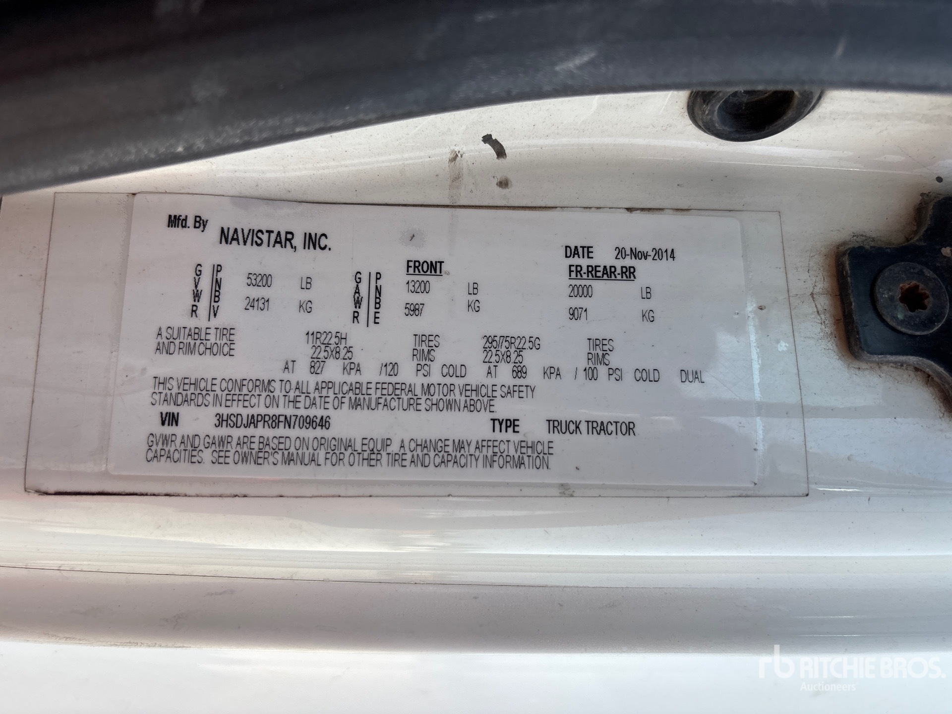 2015 International PROSTAR LF687