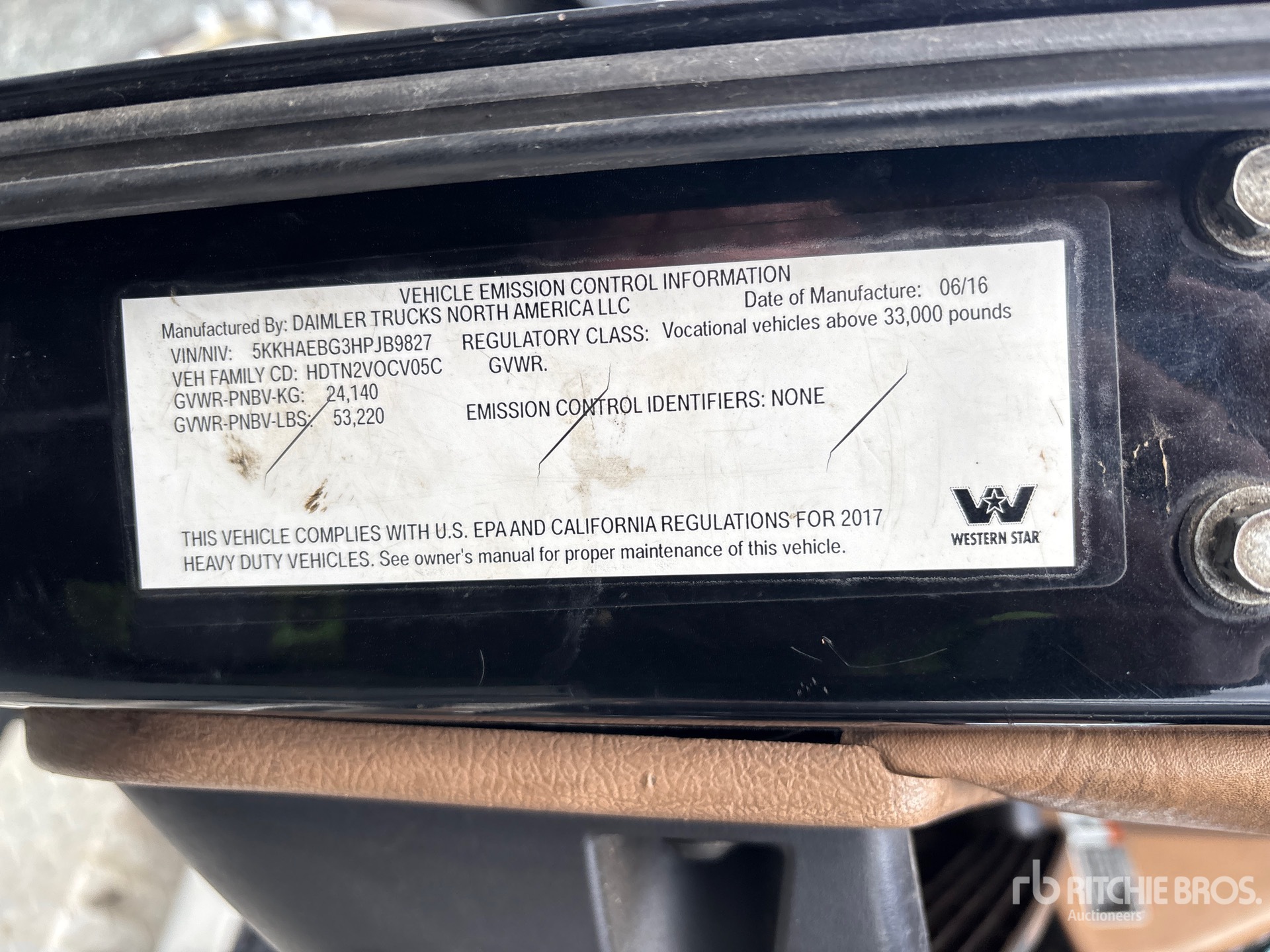 2017 Western Star 4900