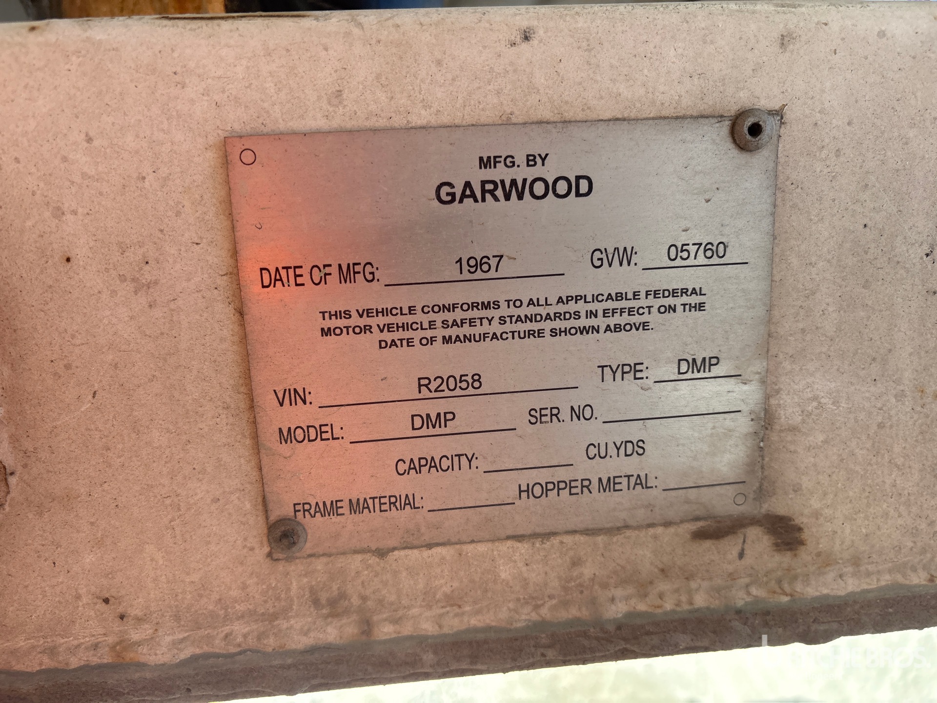1967 Garwood 20 ft S/A