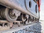 Undercarriage with Left Track Rollers
