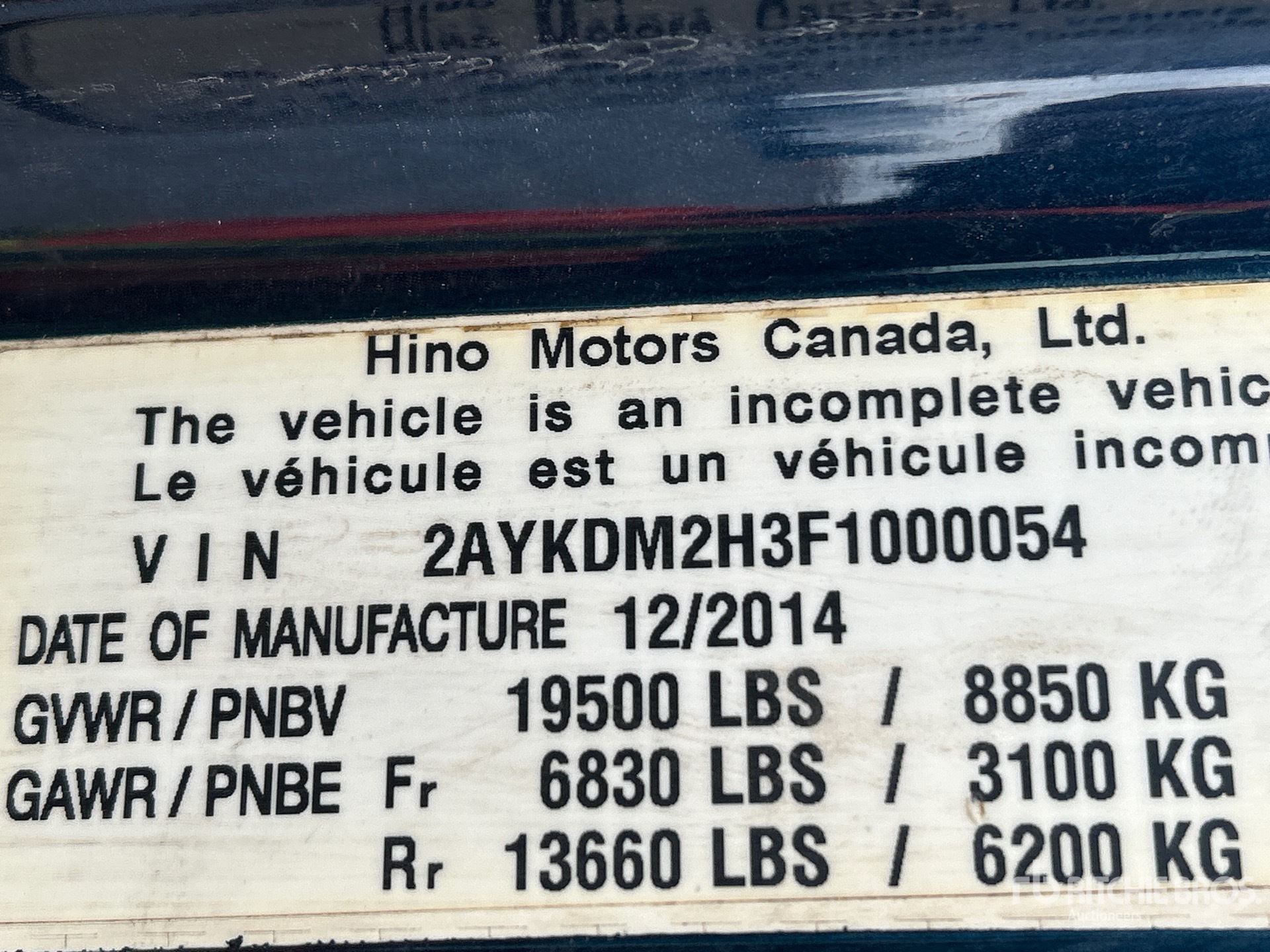 2015 Hino 195