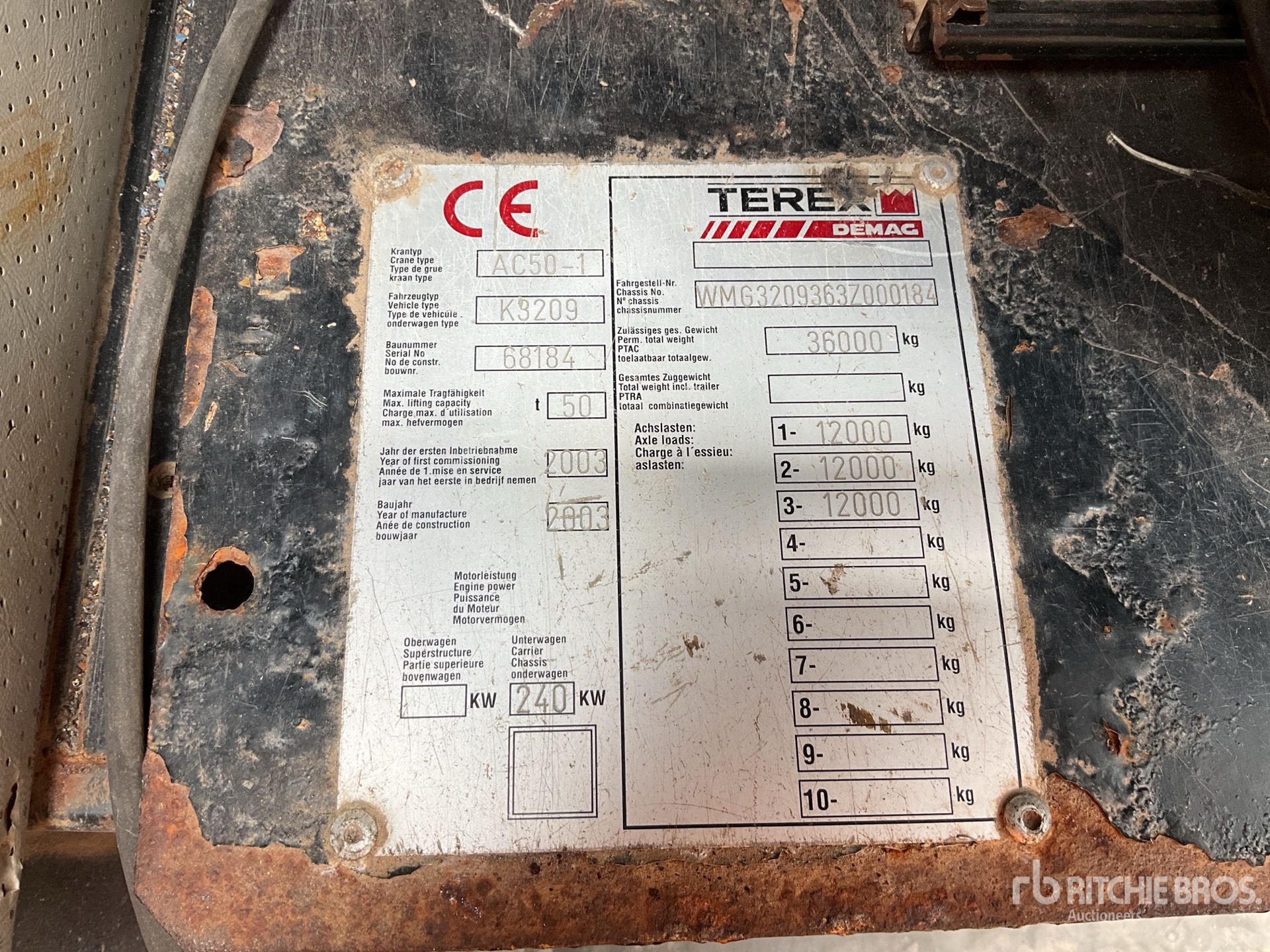 2003 Terex AC 50-1