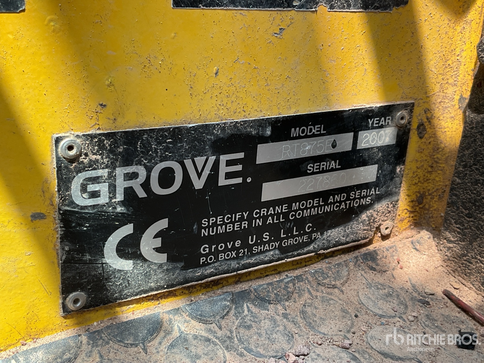 2007 Grove RT875E