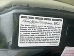 Engine with Emission Certification Label