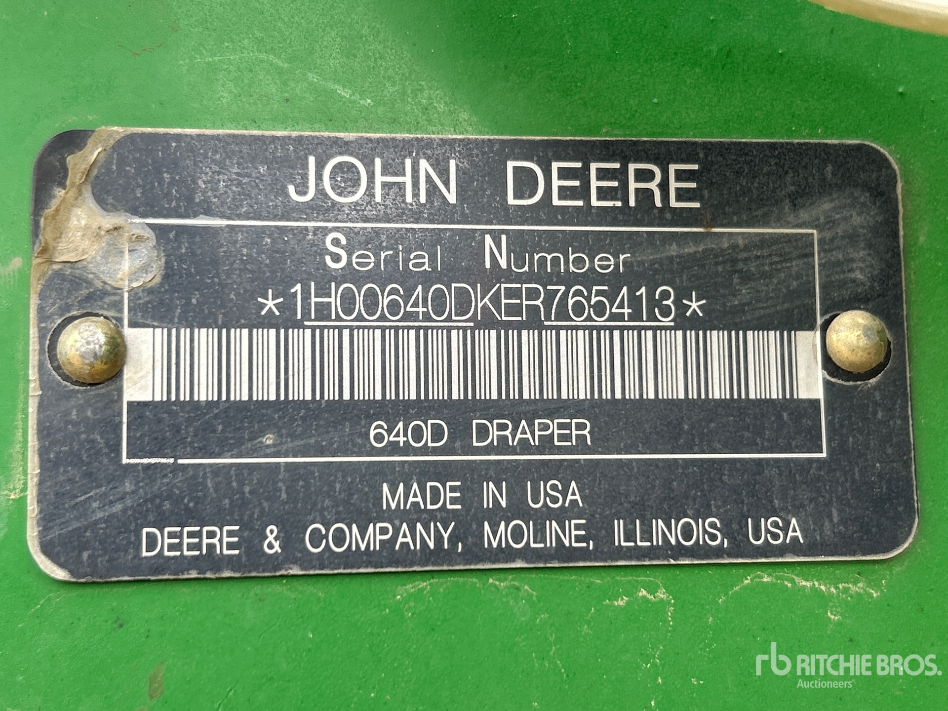 2014 John Deere 640D